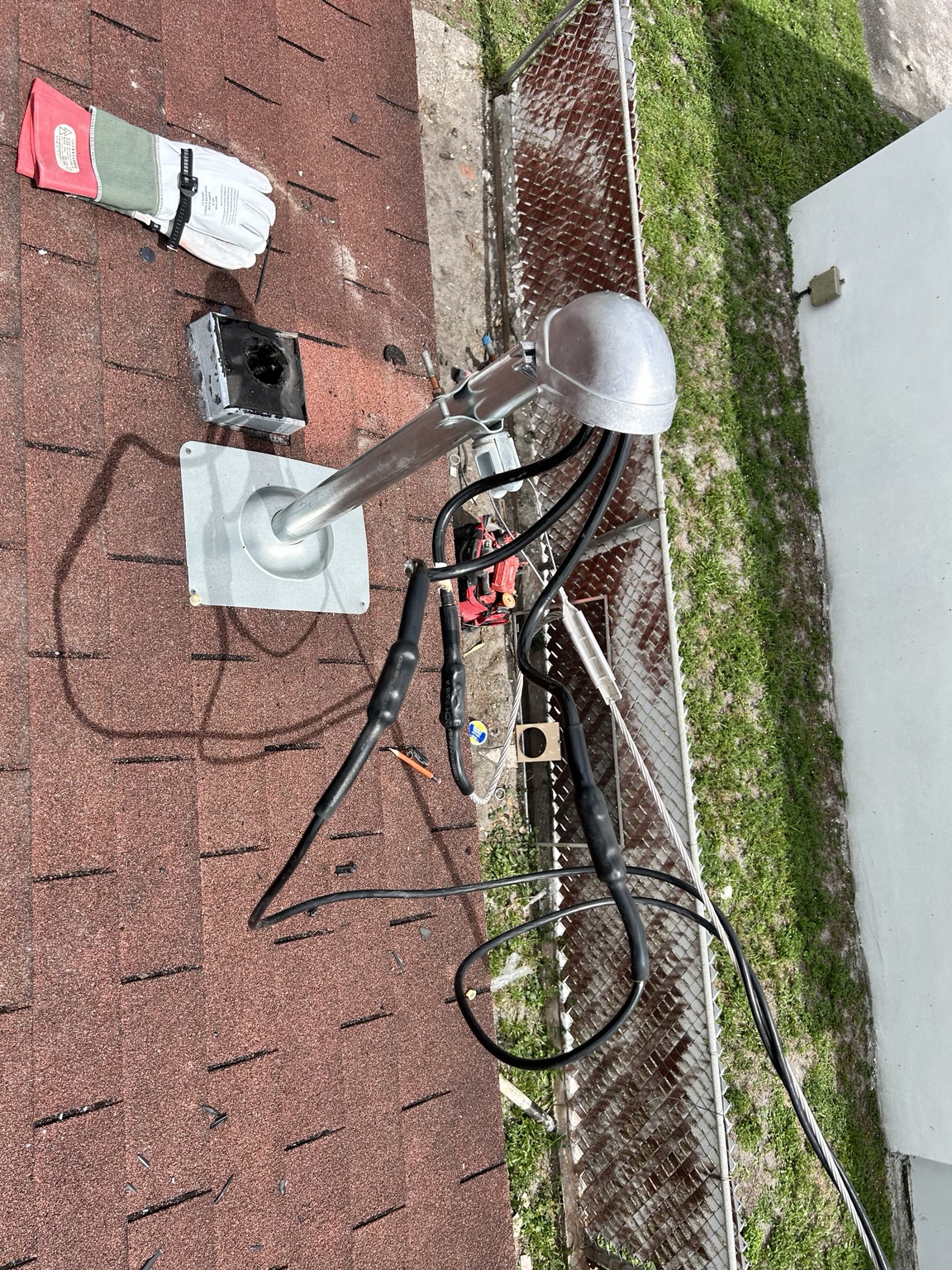 Roof conduit installation